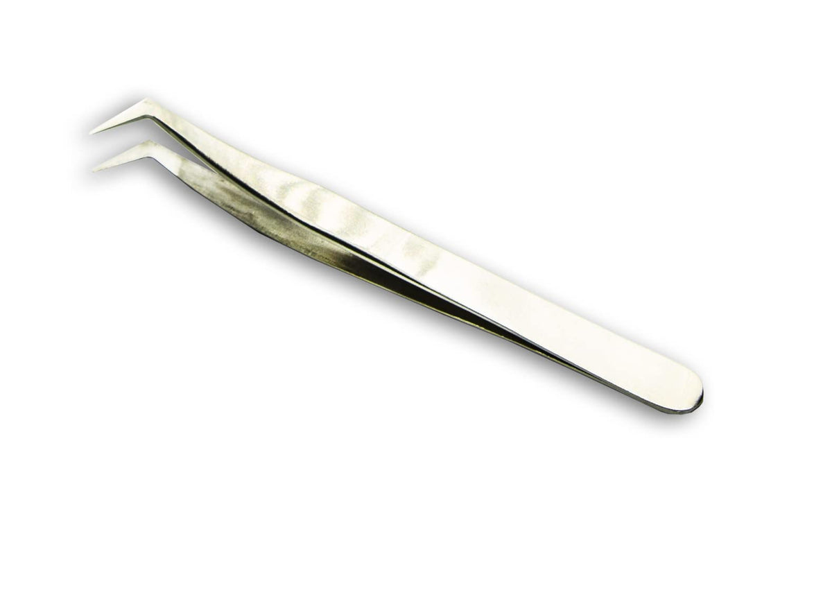 HURON Precision Tweezers, 90 Degrees Micro, 4.5 In