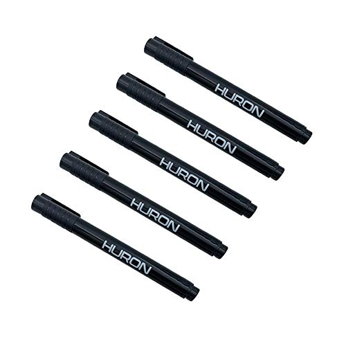 HURON Counterfeit Money Detector Pen Marker 5pc Fake Dollar Bill Currency Check Tester