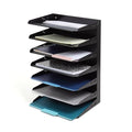 Huron Organizer Horizontal 7 Slot, Black Steel