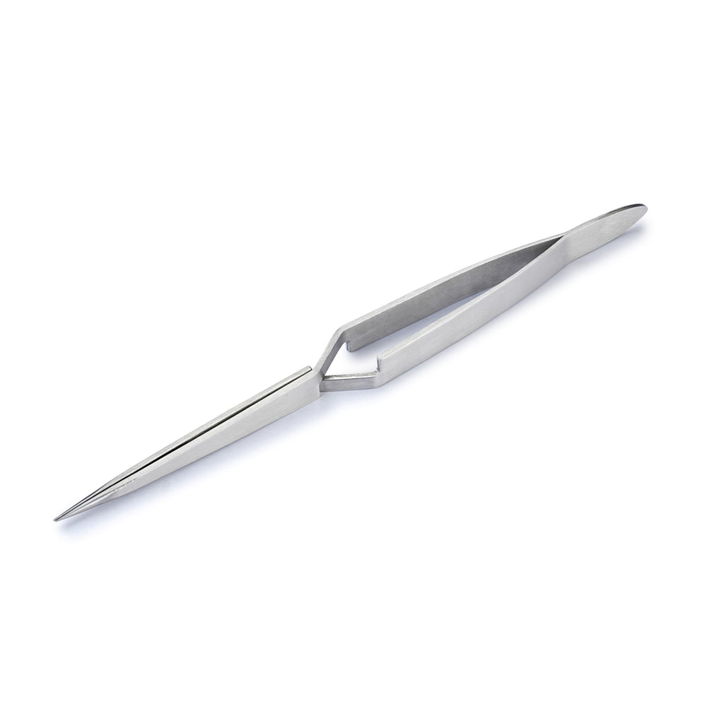 HURON Tweezers, Cross-lock Straight Fine Point 6.5in