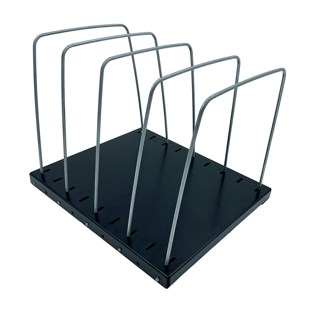 HURON Steel Wire Adjustable Vertical Desk File Organizer Sorter 4 Or 8 Slot - You Choose (4-slot Wire)