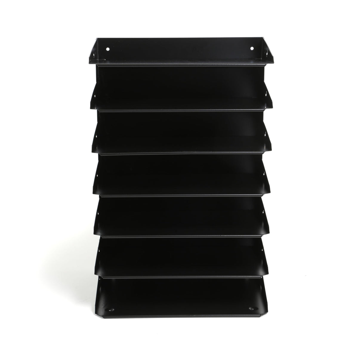 Huron Organizer Horizontal 7 Slot, Black Steel