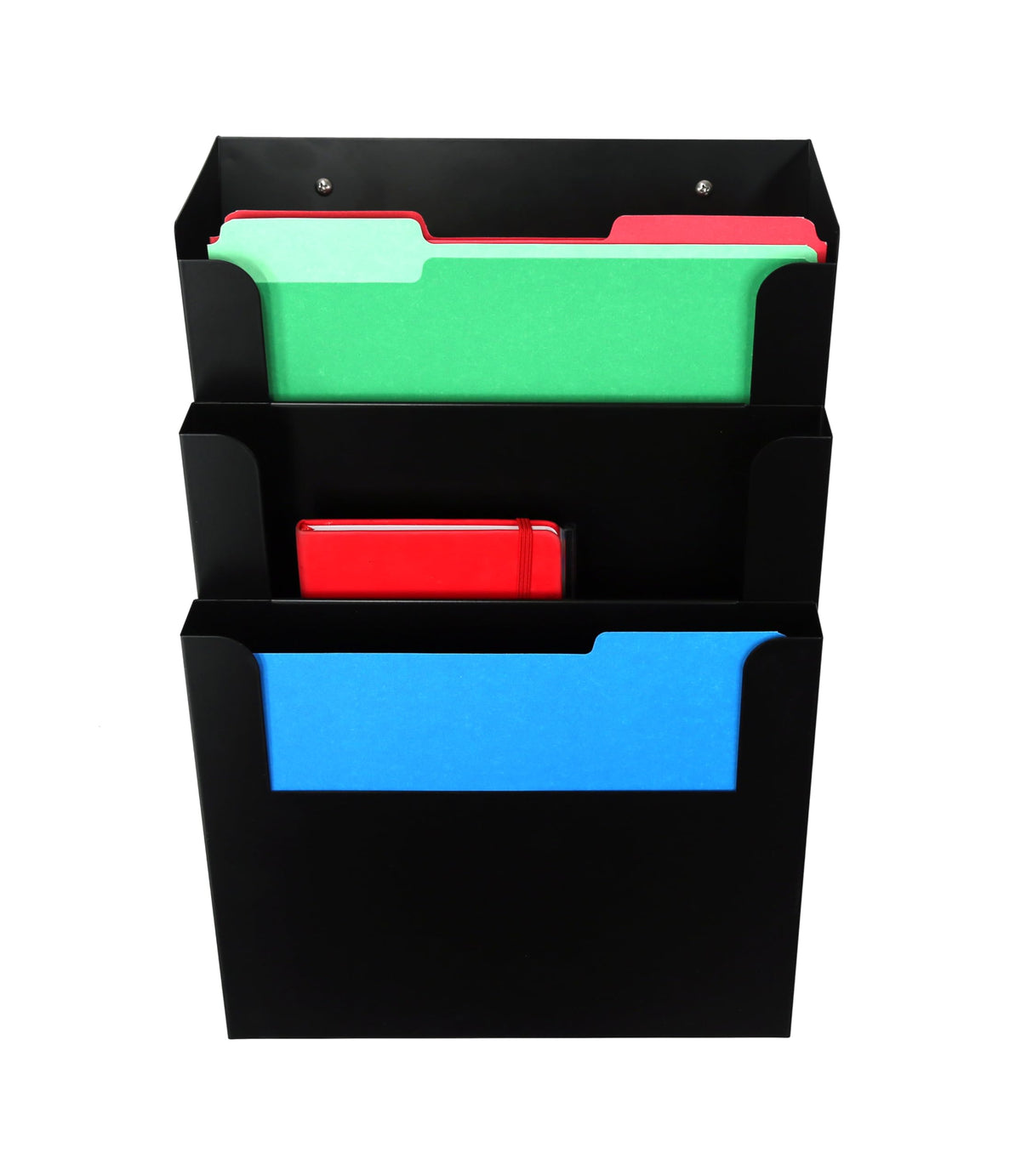 HURON Wall Sorter 3 Tier Blk