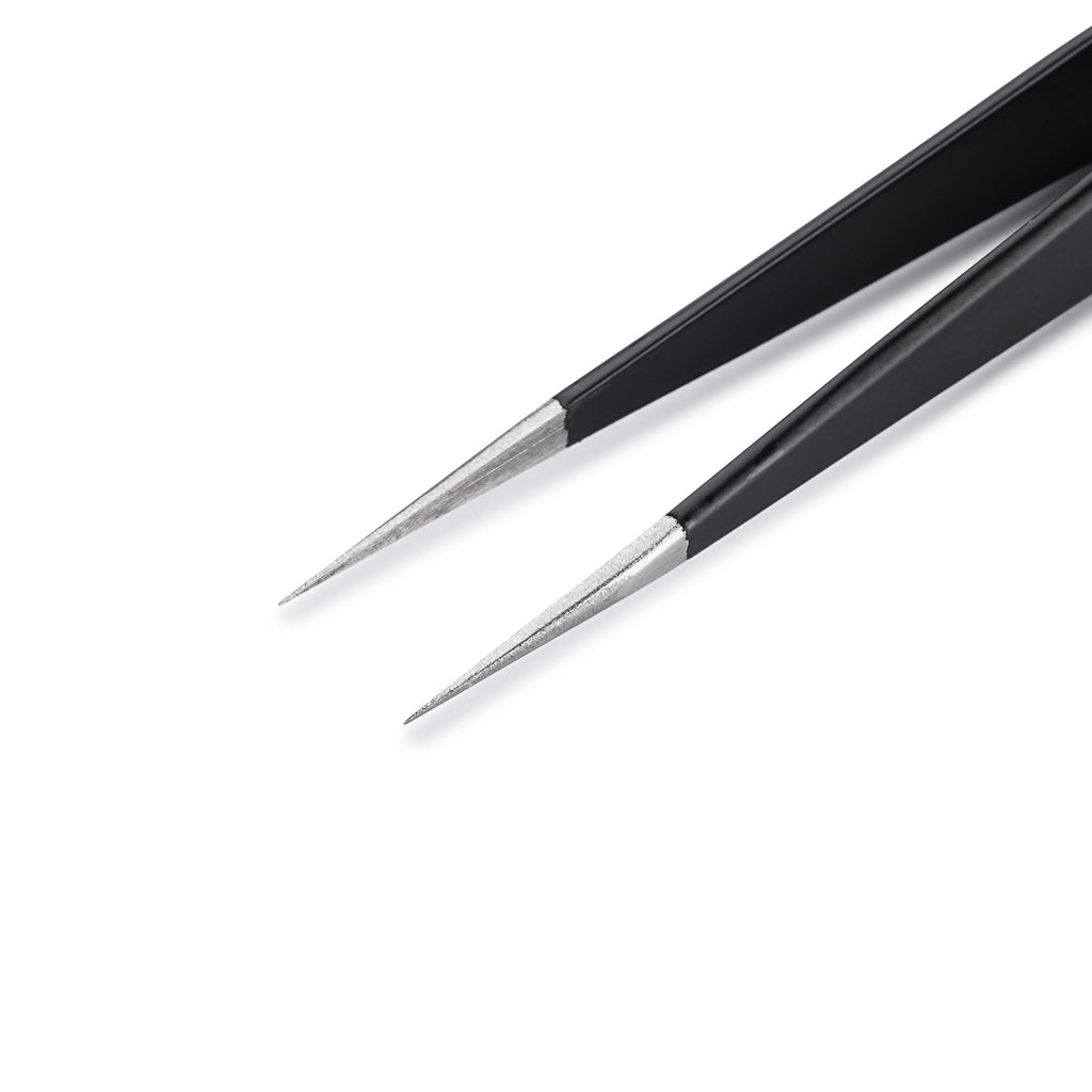 HURON Tweezer, Straight Hollow Point 4.9in