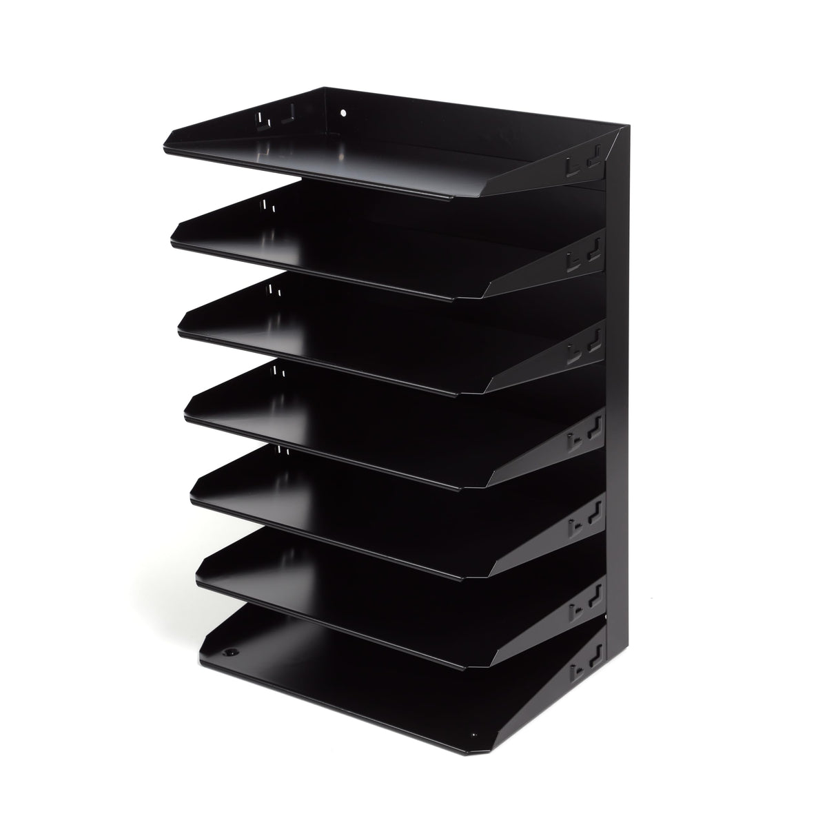 Huron Organizer Horizontal 7 Slot, Black Steel