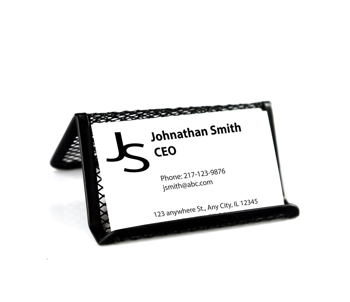 HURON Metal Mesh Business Card Holder