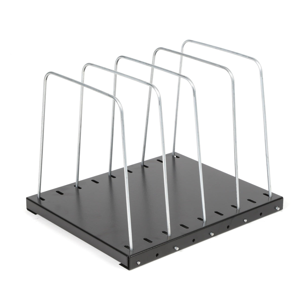 HURON Steel Wire Adjustable Vertical Desk File Organizer Sorter 4 Or 8 Slot - You Choose (4-slot Wire)