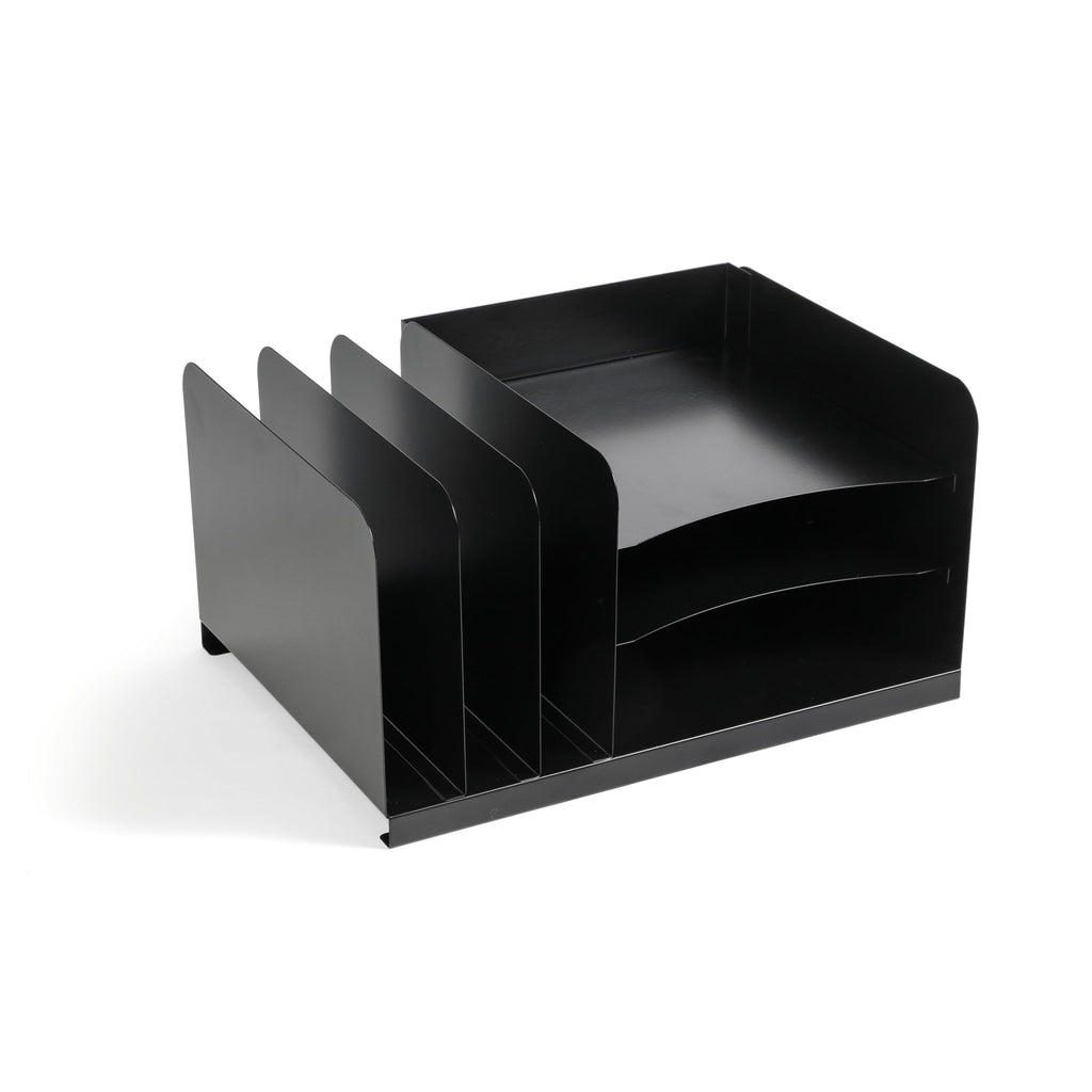 Huron Organizer Vert 3/Horz 3 Slot, Black Metal