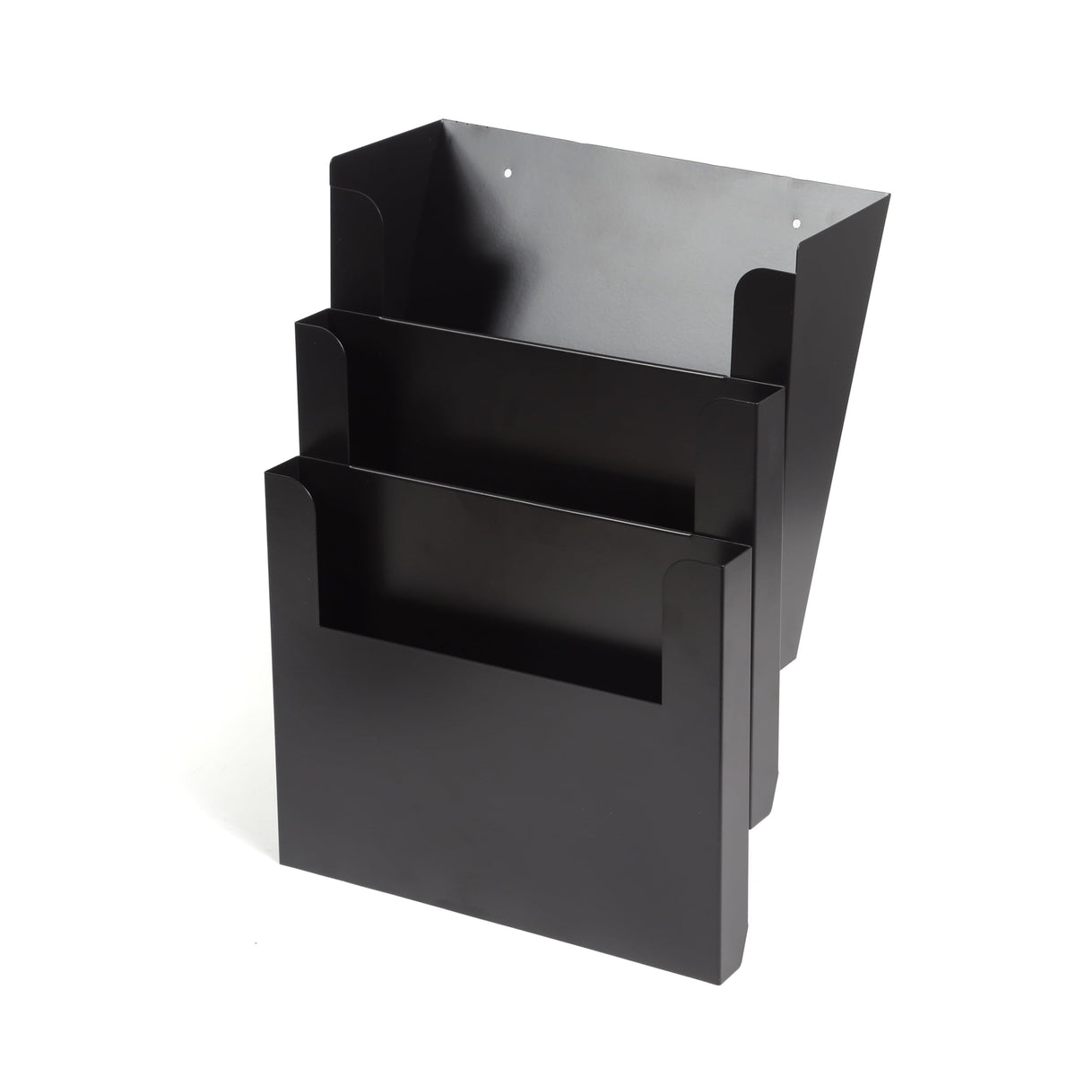 HURON Wall Mail Pocket, Black Metal