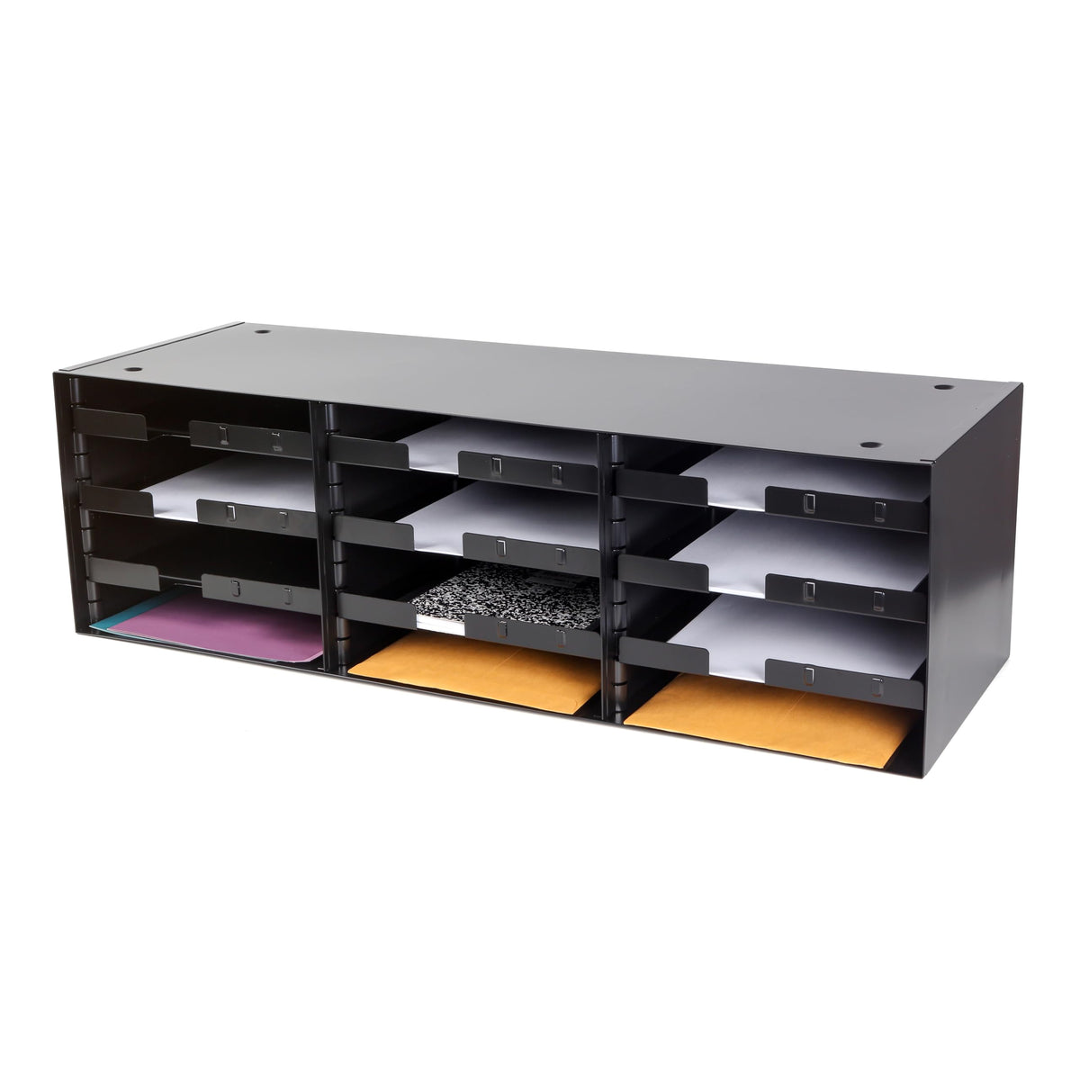 HURON Org Horz Sort Rack 12 Slot