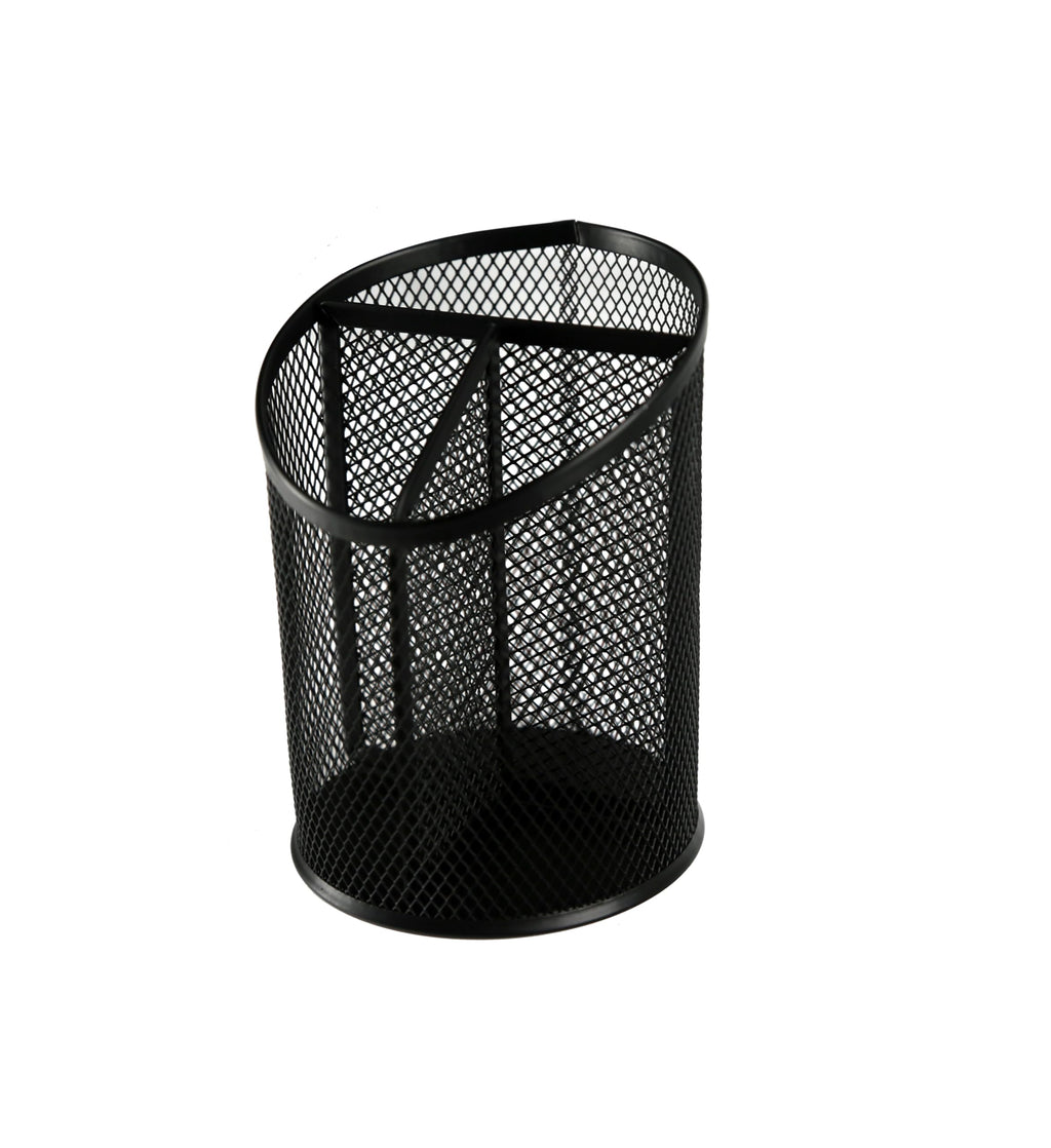 HURON 3-compartment 5 3/4in Pen And Pencil Holder