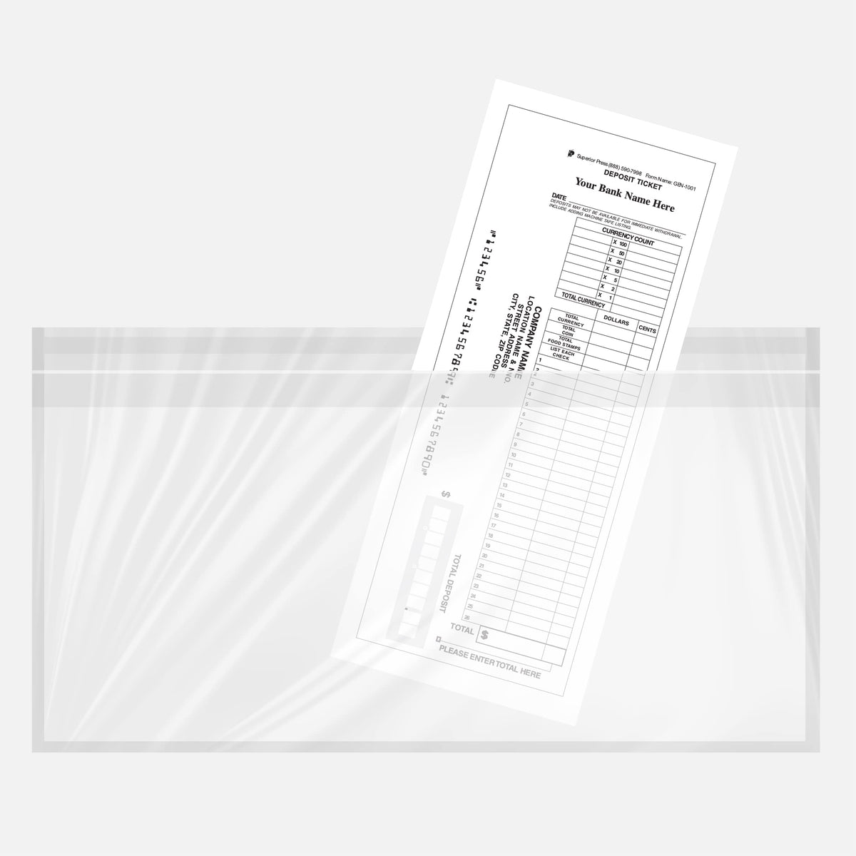 Pap-R Products 5x10 Adhesive Backed Document Pouch