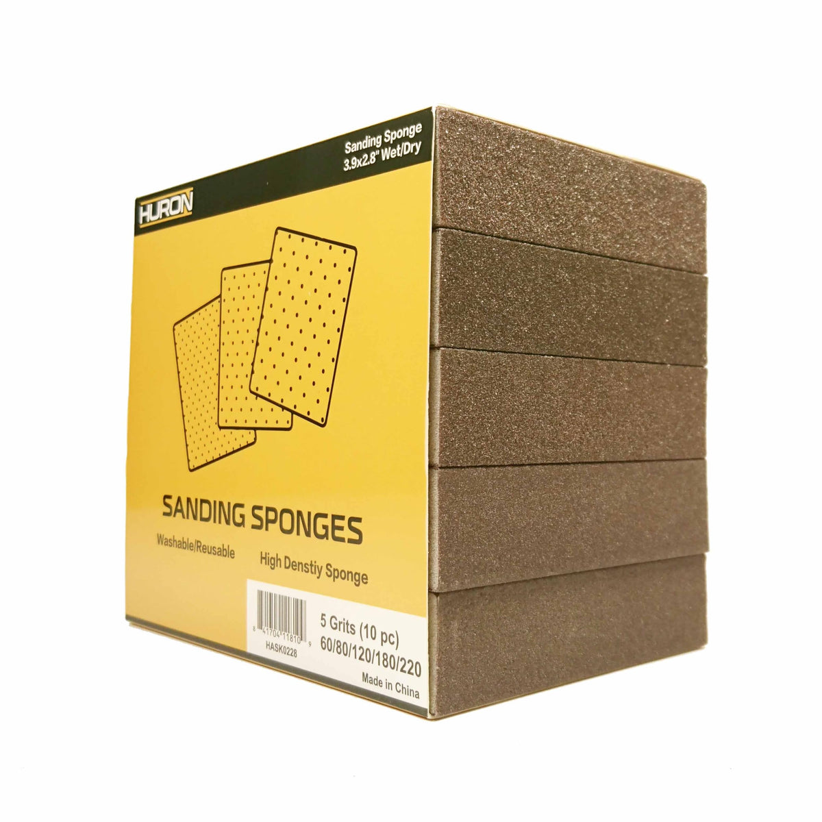 HURON Premium Sanding Sponge Multipack 5 Grits