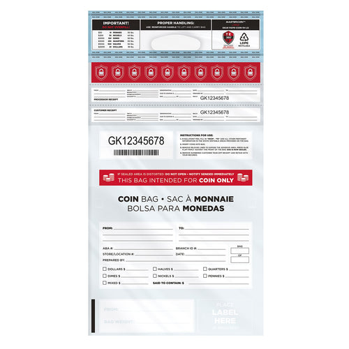 Fraudstopper Level 4 9x12 White Tamper Evident Bag