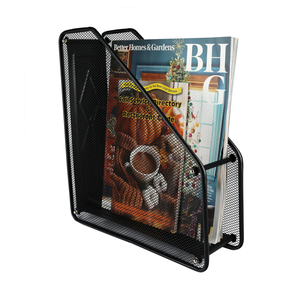 HURON Mesh Magazine Storage Holder